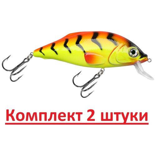 фото Воблер aqua язь-мш 110mm, цвет 050 (огненная макрель), 2 штуки