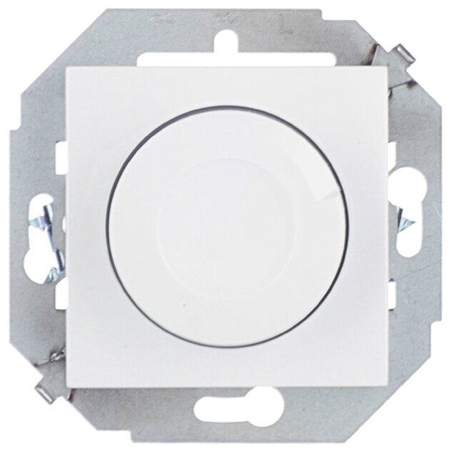 Диммер 15 1591311-030 скрытая установка белый 40-500 Вт поворотно-нажимной