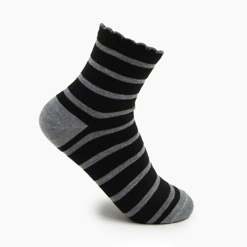 Носки Happy Frensis, размер 36/40, серый, черный носки женские для проблемных ног гамма с879 светло серый 23 25 размер обуви 36 40