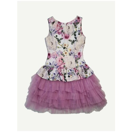 Платье, размер 146, фиолетовый платье ivashka размер 146 фиолетовый