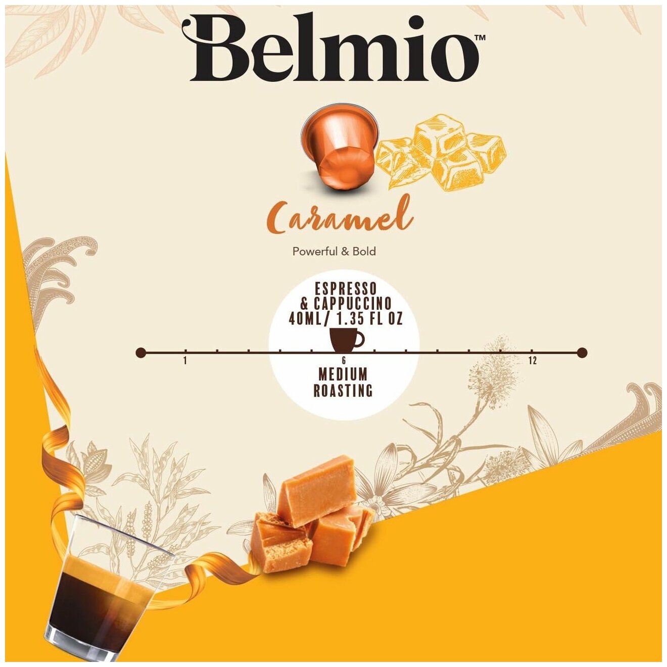 Кофе молотый Belmio в алюминиевых капсулах Caramel Caramba, для системы Nespresso (Неспрессо), 10 капсул - фотография № 11