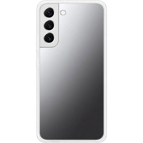 Чехол Samsung (клип-кейс) для Galaxy S22+ Frame Cover белый/прозрачный (EF-MS906CWEGRU)