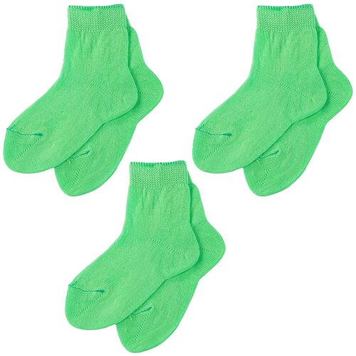Носки Смоленская Чулочная Фабрика 3 пары, размер 12, зеленый