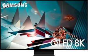 75" Телевизор Samsung QE75Q800TAU 2020 QLED, HDR, LED, черный титан