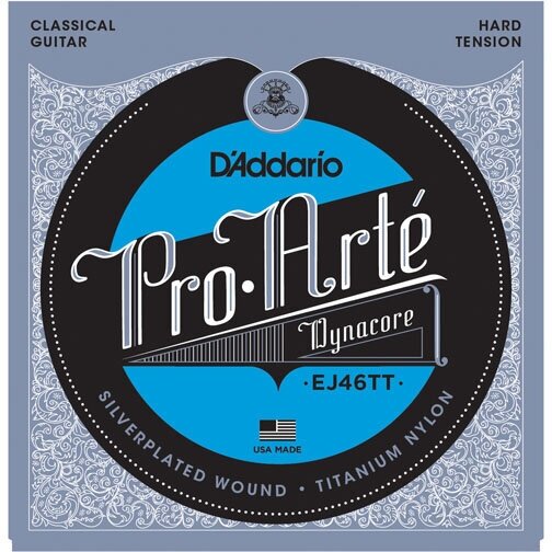 D'Addario EJ46TT струны для классической гитары, сильное натяжение, оплётка-титан