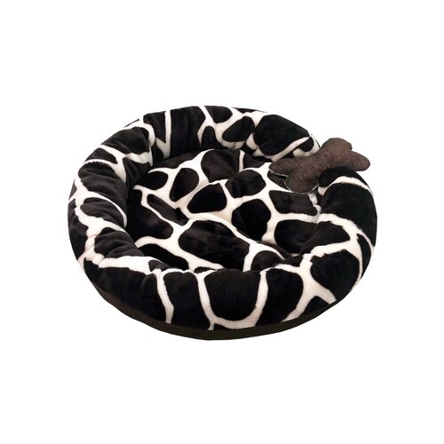 Лежак для собак и кошек PerseiLine с Косточкой 45х45х12 см коричневый