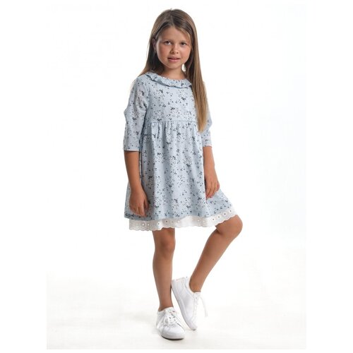 Платье для девочек Mini Maxi, модель 7779, цвет голубой, размер 116