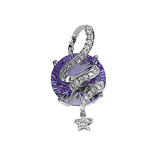 фото Кулоны эстет подвеска из золота с бриллиантами и топазами