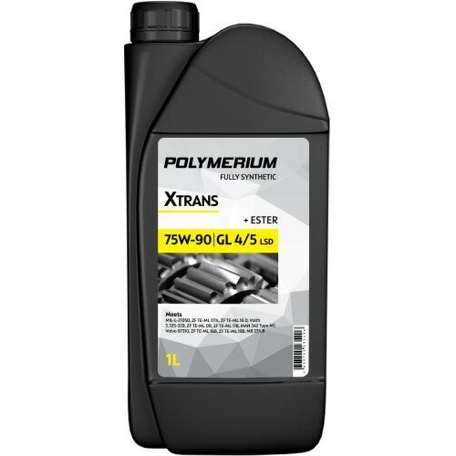 Масло трансмиссионное POLYMERIUM XTRANS 75W-90 GL 4/5 Fully synthetic синтетическое 1л