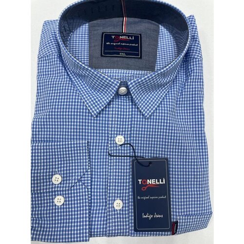 Рубашка Tonelli, размер 3XL(64), синий