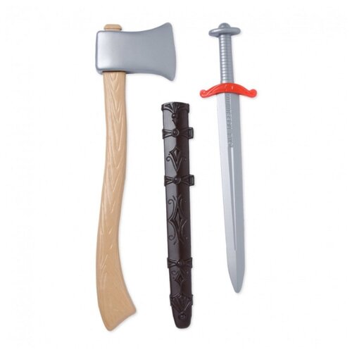 фото Оружие викинга (топор+меч), 74*30*2 см строим вместе счастливое детство