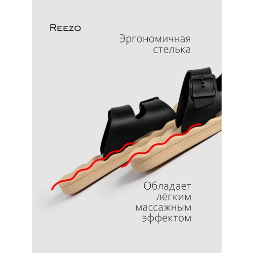 Шлепанцы Reezo, размер Российский размер 37 (размер производителя 39), бежевый сандалии для мужчин 2021 летняя мужская пляжная обувь нескользящие мужские сандалии износостойкие дышащие тапочки спортивная обувь для но