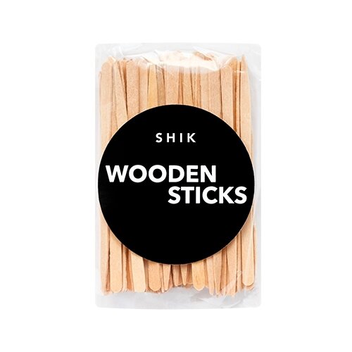 SHIK, Деревянные шпатели для нанесения воска, 100 шт.