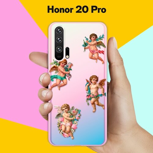 Силиконовый чехол Ангелочки на Honor 20 Pro силиконовый чехол на honor 20 pro хонор 20 про абстракция живопись