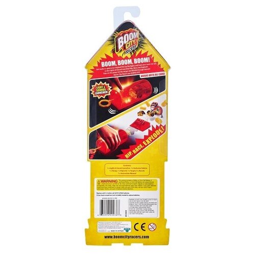 фото Moose стартовый набор boom city racers с лончером (свет и звук) 40038