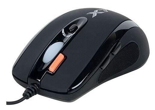 Мышь A4Tech X(7)-710MK Мини (черный) USB, 2000dpi, встр. память 16Кб, 1000ГЦ, 6 кнопок.