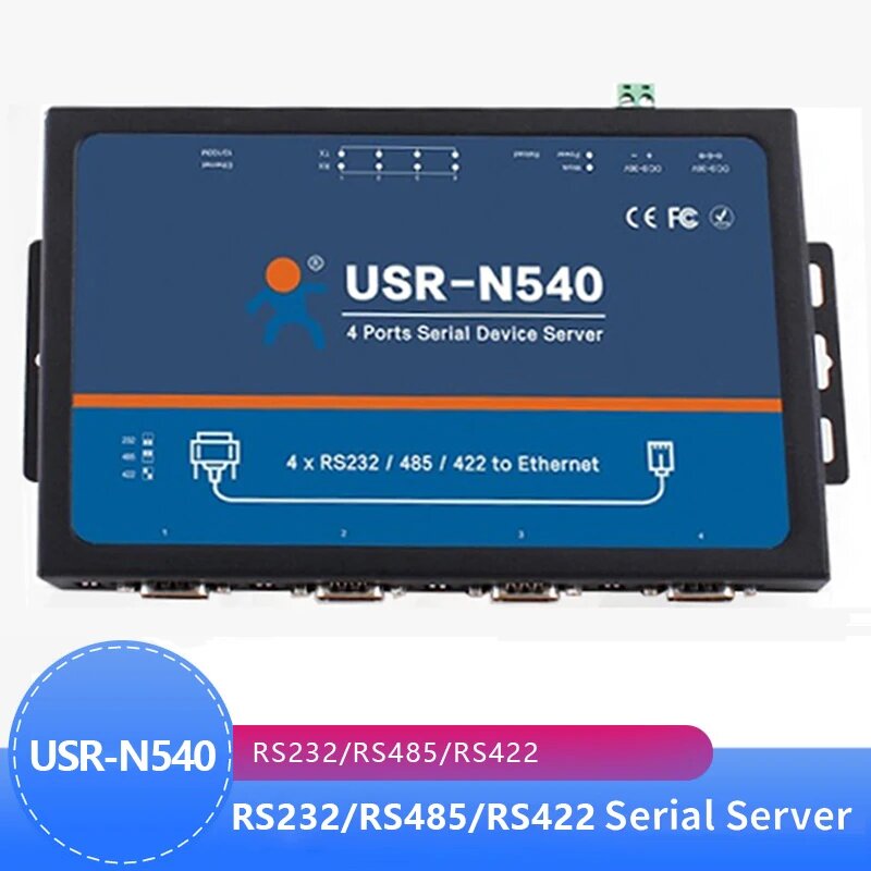 USR-N540 4 последовательных порта RS232 RS485 RS422 к Ethernet TCP/IP преобразователю устройства серверный Modbus RTU к TCP для промышленной автоматизации, AU plug