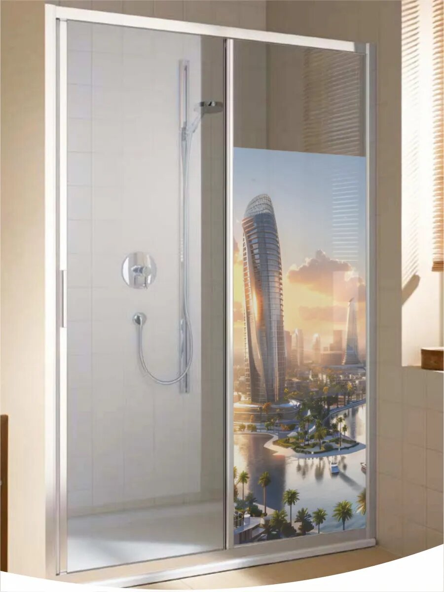 Витражная пленка на стекло Дубай — фото 1