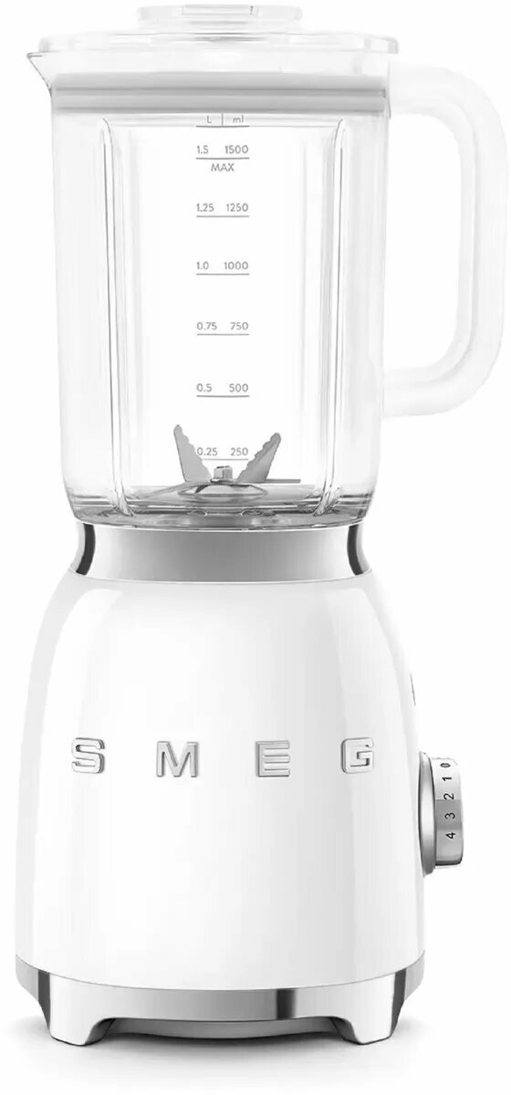 Блендер SMEG BLF03WHEU, стационарный, белый, механическое управление