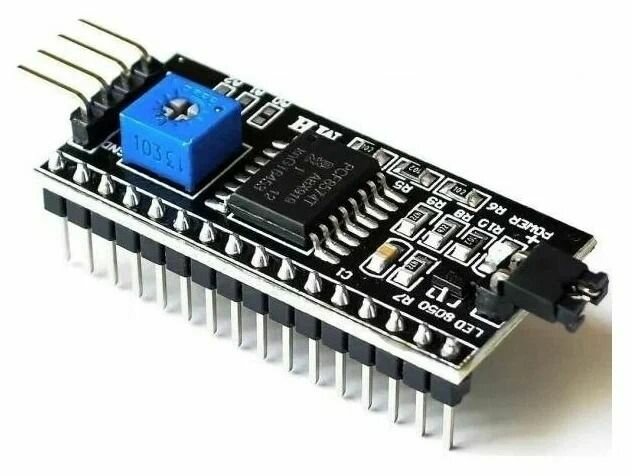 Преобразователь интерфейса LCD в I2C для дисплеев 1602, 2004