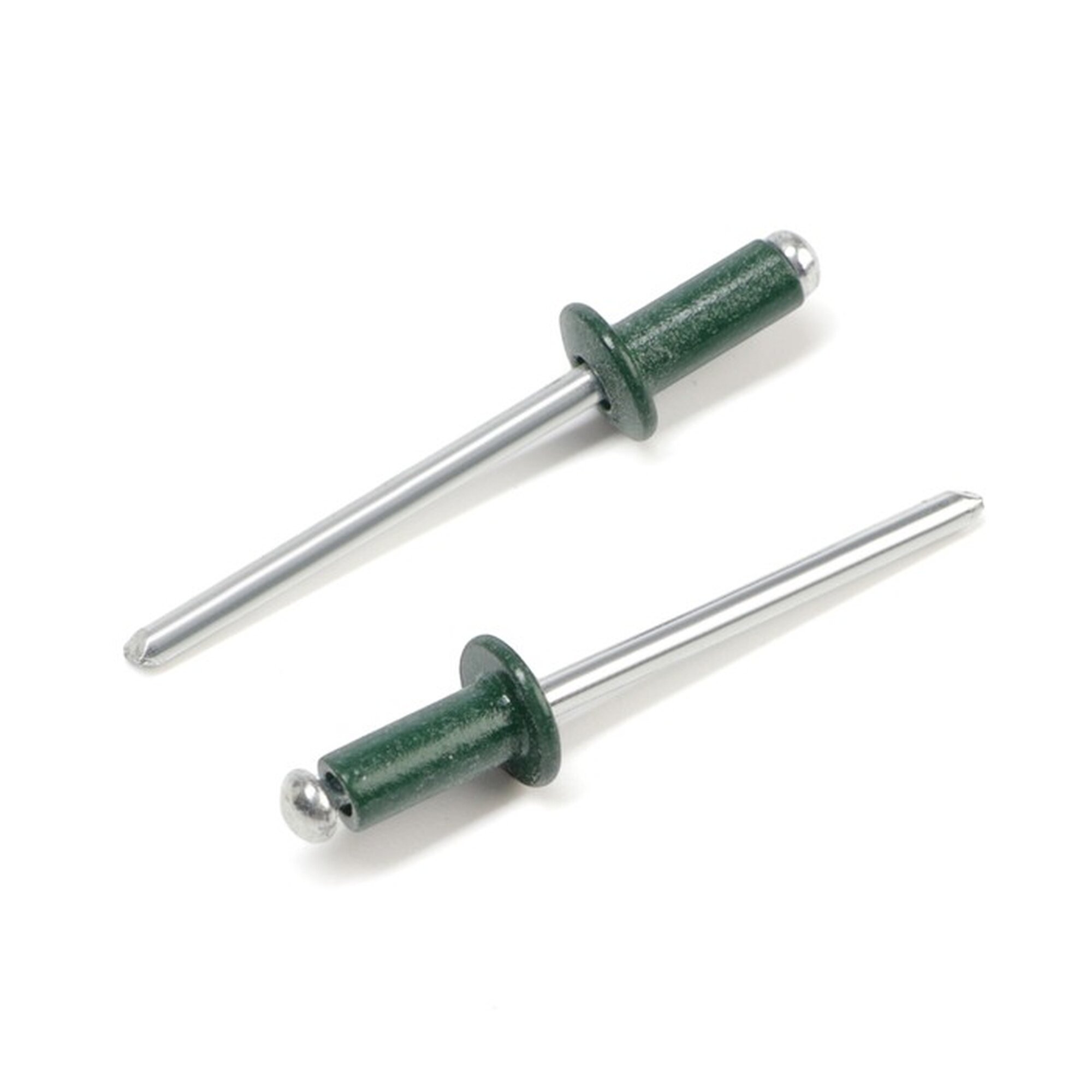 Заклёпки тундра krep вытяжные алюминий-сталь 4х10 мм темно-зеленые 50 шт