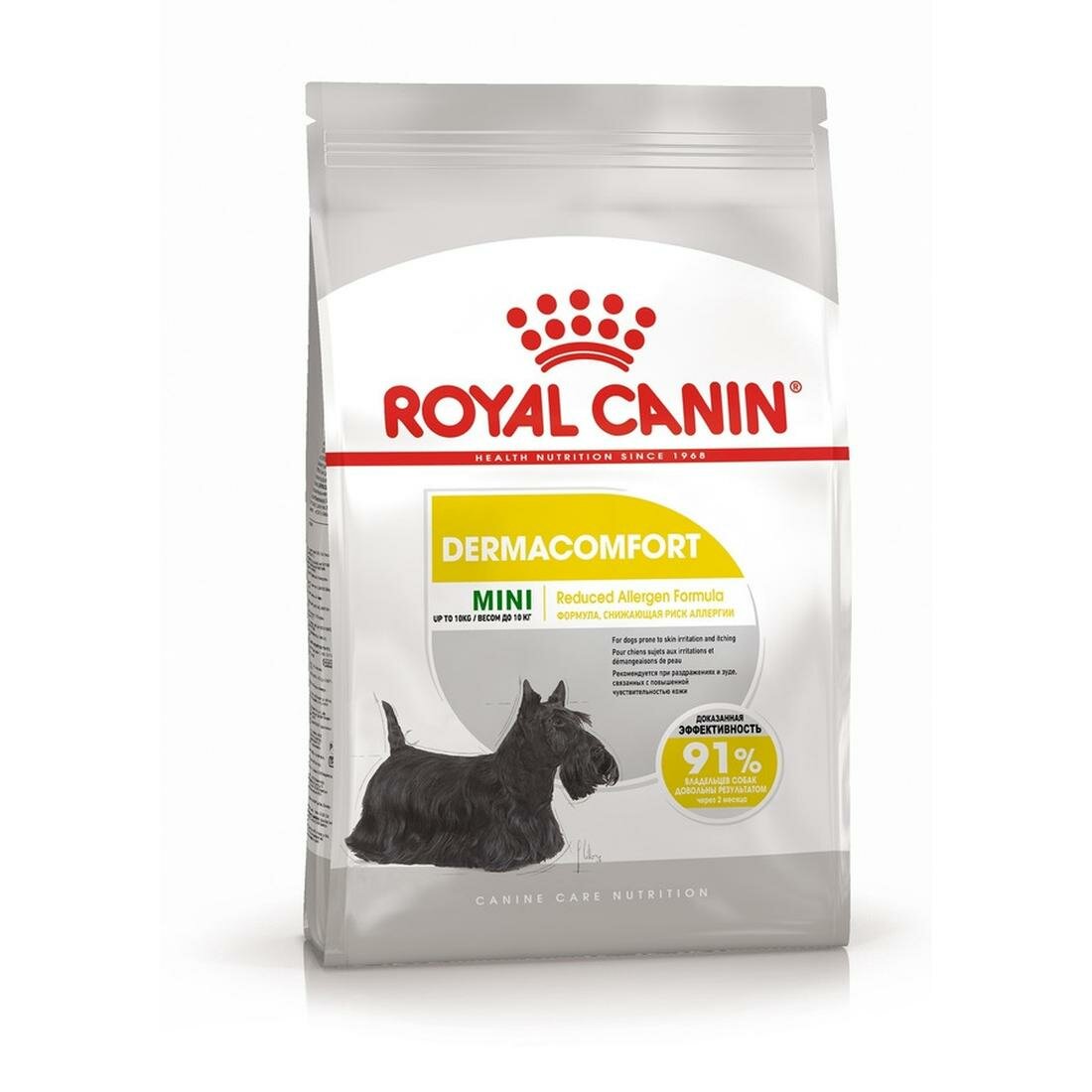 Royal Canin Mini Dermacomfort сухой корм для собак мелких пород при раздражениях и зуде кожи, 1 кг