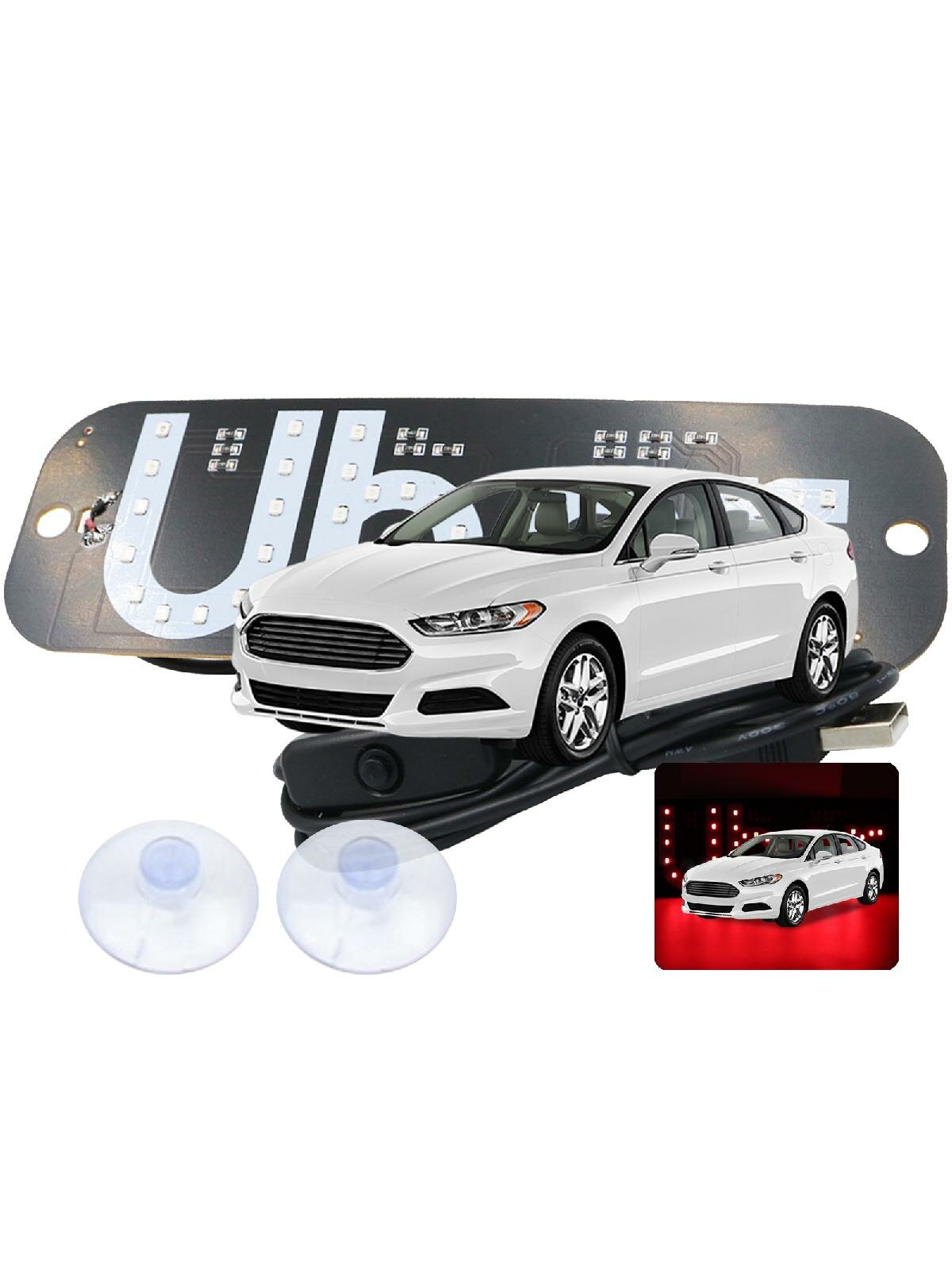 Eye Catching LED Light Signs for Car, Bright Car LED Indicators Lights LED Signs for Rain, Snow, Fog Visibilitys
