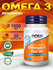 NOW Food, Omega 3 1000 мг, Молекулярная дистилляция, 30 капсул