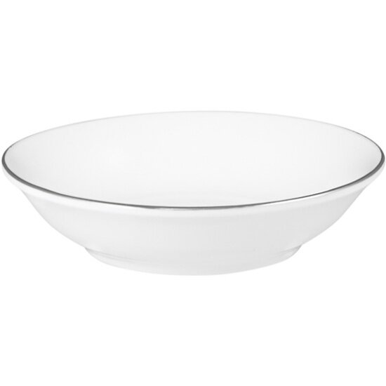 Пиала для соуса Maxwell & Williams White Platinum 95х2 см фарфор белый с серебристым кантом (MW601-RR0033)