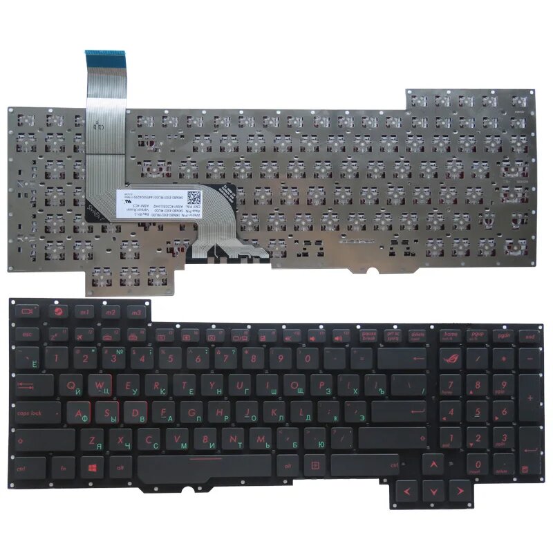 Новая клавиатура для ноутбука ASUS ROG G751 G751J G751JY G751JT G751JT G751JM GFX71, OEM RU