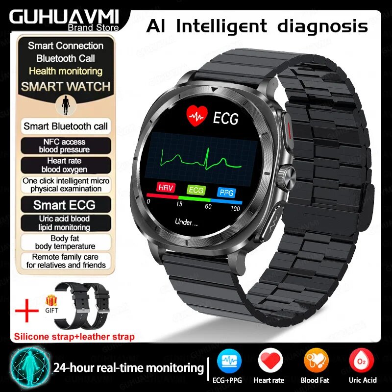Умные часы Samsung Galaxy Watch 7 для мужчин с функциями ЭКГ и PPG