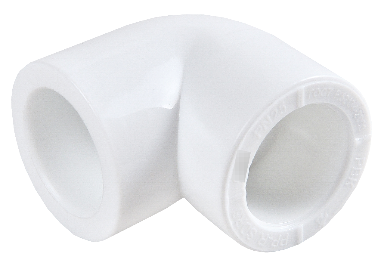 Угольник переходной РВК для труб полипропиленовый 90° диаметр присоединения 40мм / водоснабжение