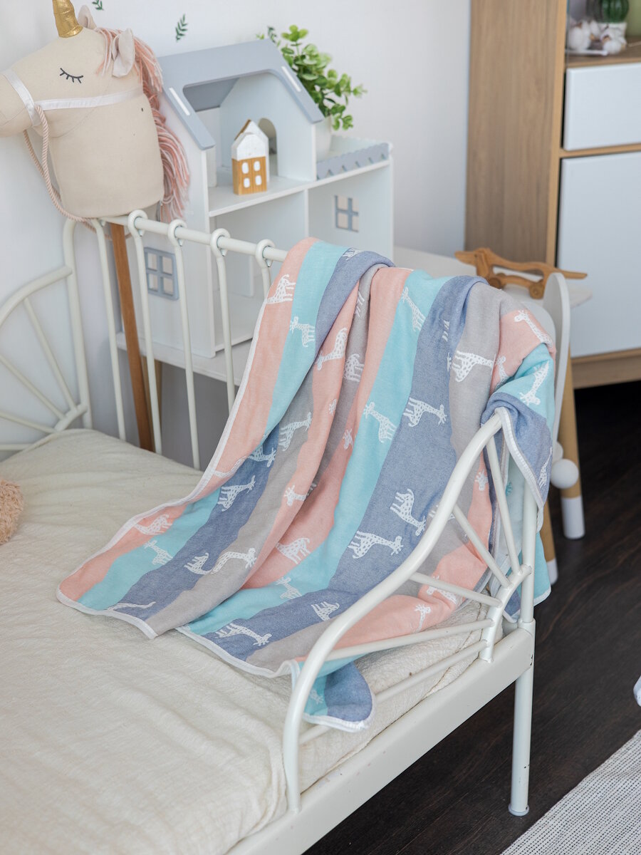 Плед для новорожденных 110х110 Жираф — фото 1