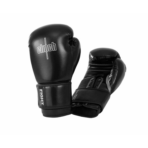 Перчатки боксерские Clinch Fight 3.0 черные (вес 8 унций)