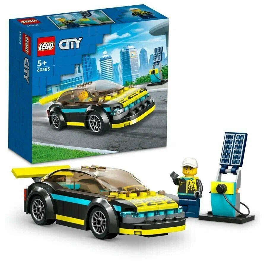Конструктор LEGO City 60383 Электрический спорткар, подарок для детей