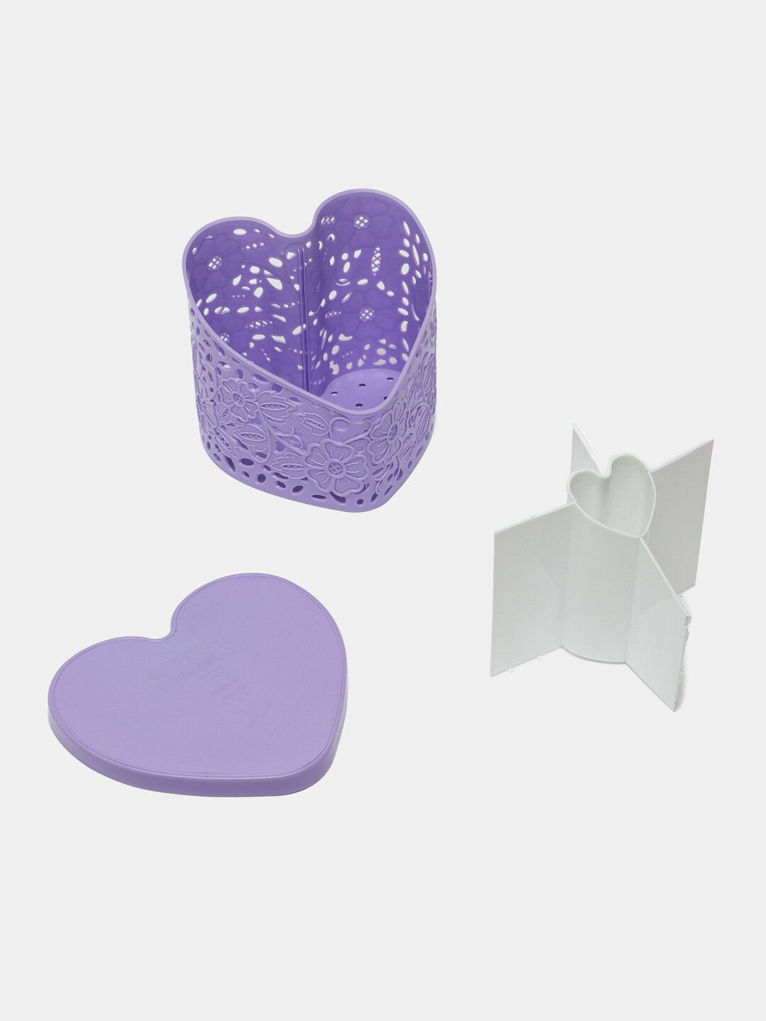 Пластмассовый органайзер для кухонных принадлежностей "Сердечко" — фото 1