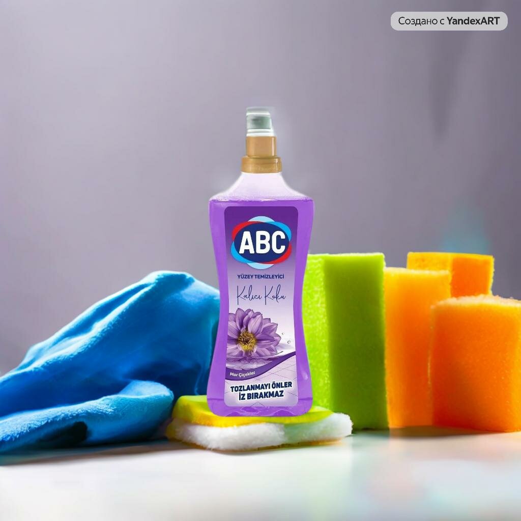 Универсальное моющее средство для пола и кафеля ABC Сиреневые цветы 900мл. — фото 1