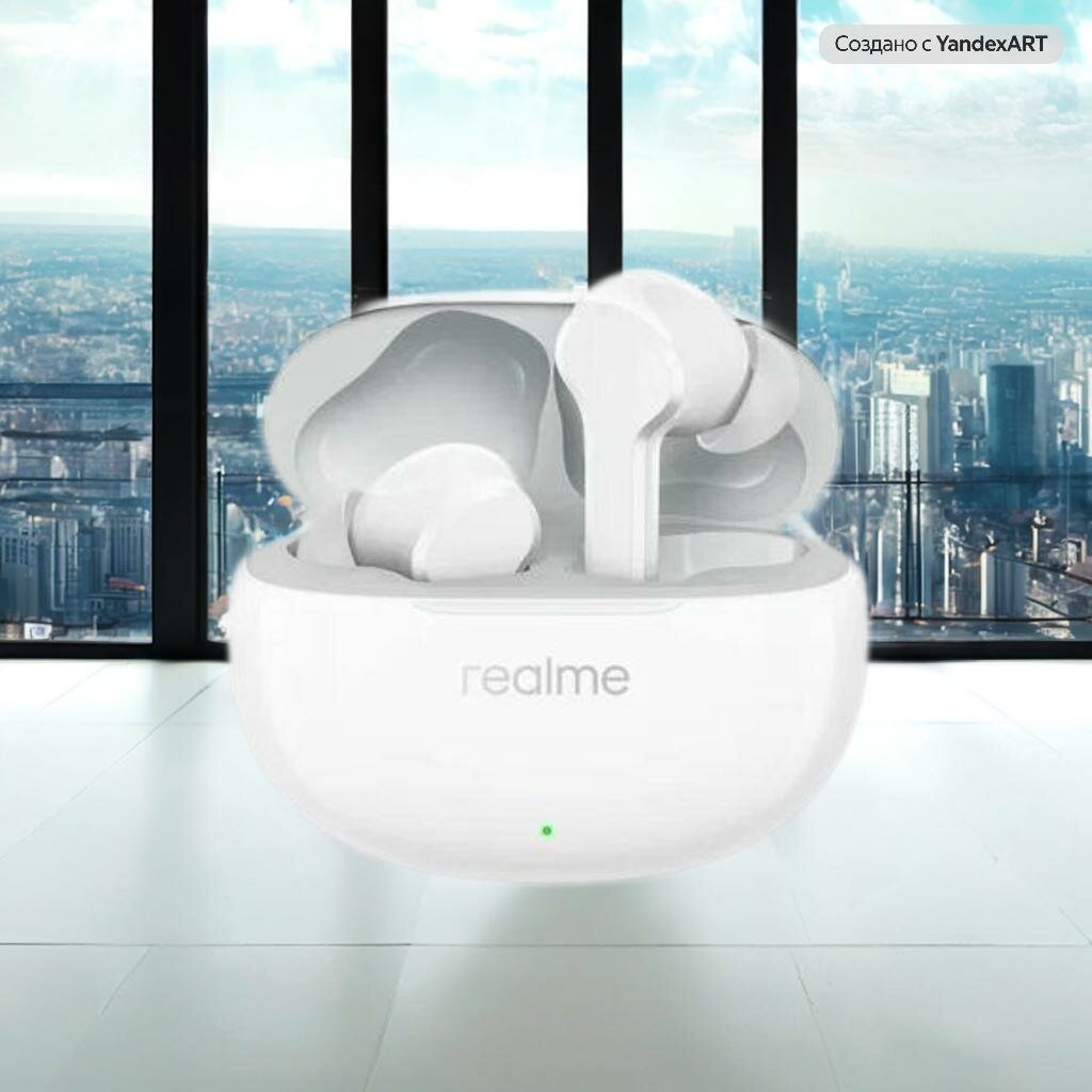 Наушники Realme Buds Air 3, шумоподавление, время работы 30 ч, Bluetooth 5.2