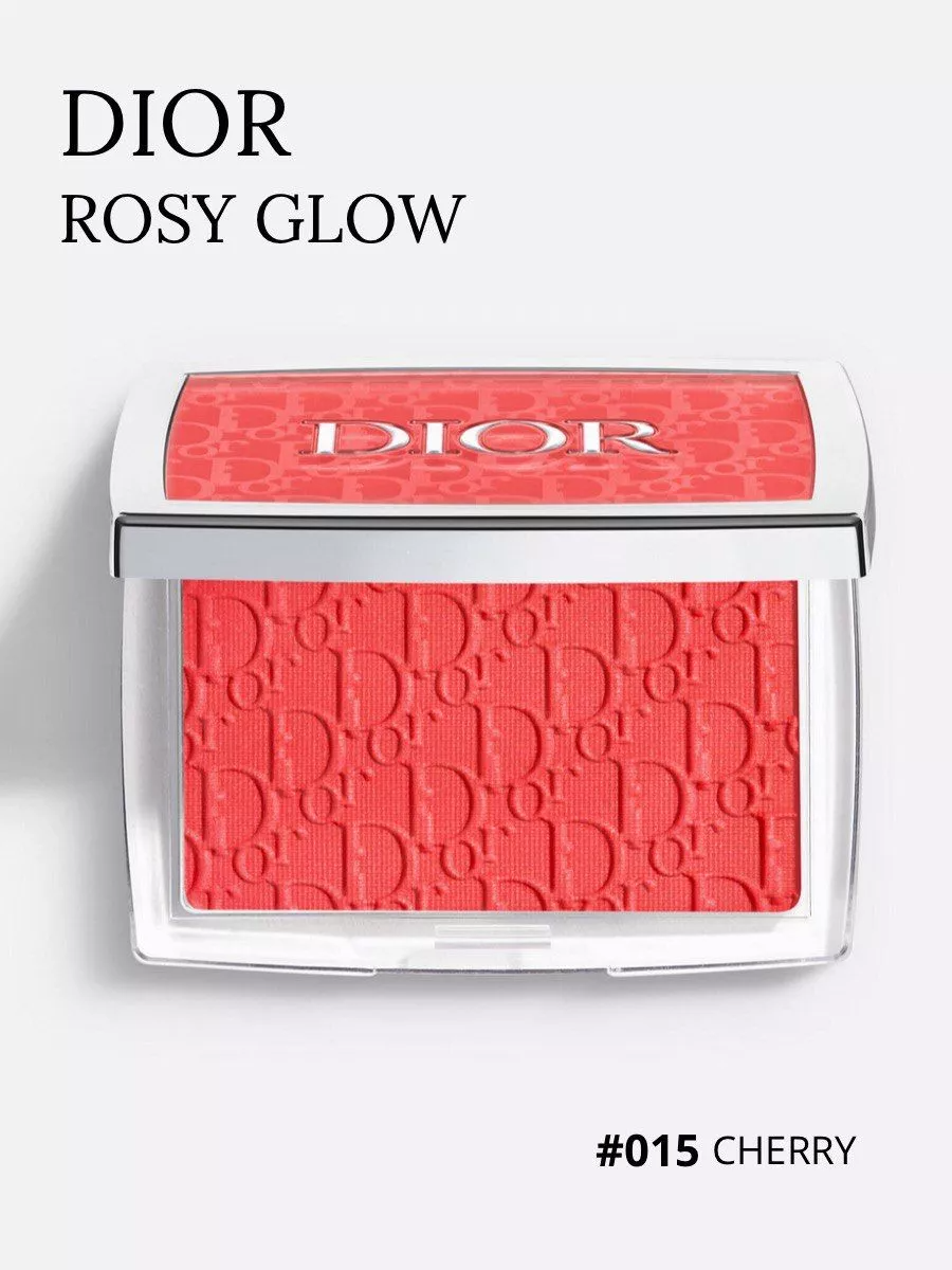 Румяна "Dior Rosy Glow", компактные, текстура сухих, запеченных