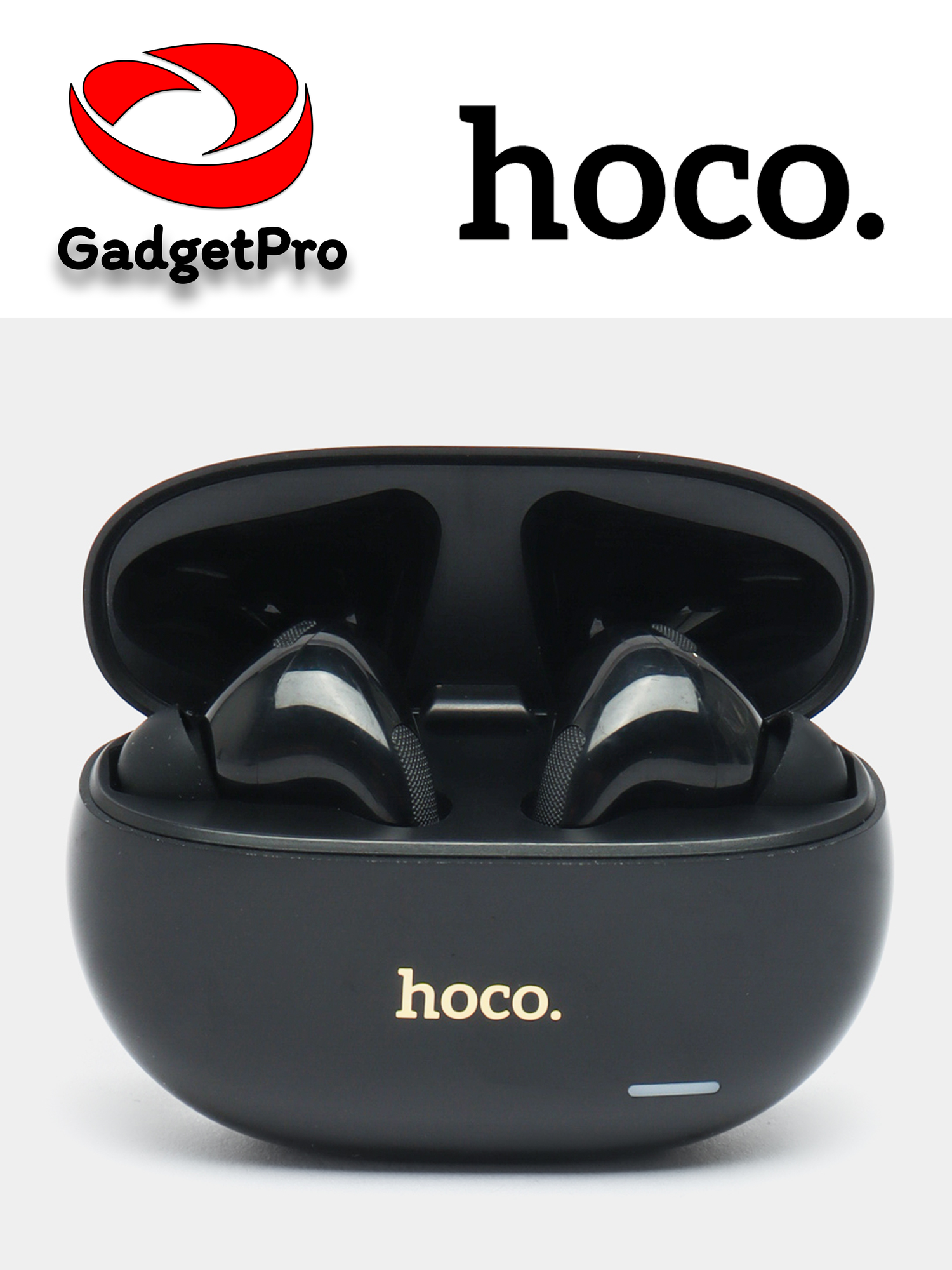 Наушники HOCO EW60 Plus TWS с Bluetooth 5.3, ANC, 20 ч, черные — фото 1