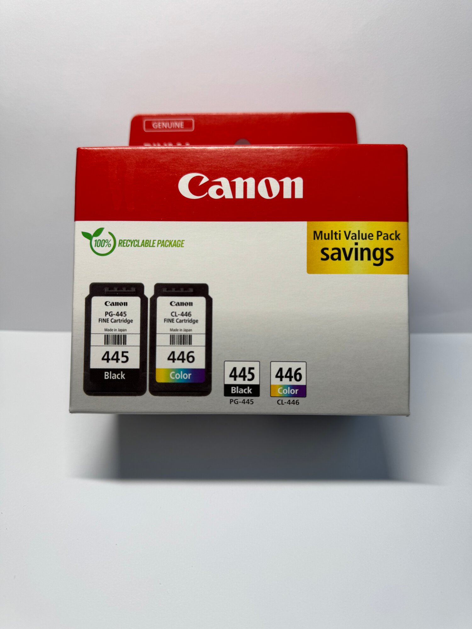 Набор картриджей PG-445, CL-446, 8283B004 для принтеров Canon, многоцветные, 2шт