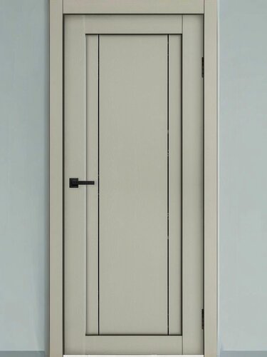 Изображение товара Дверь межкомнатная комплект с коробкой и наличниками Сигма-30 со стеклом, WOOD LATTE, 800х2000мм