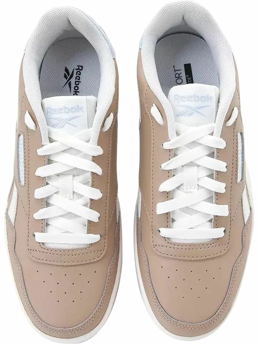 Кроссовки Reebok Court Advance, полнота F, размер 8,5 US, бежевый, коричневый, голубой — фото 1