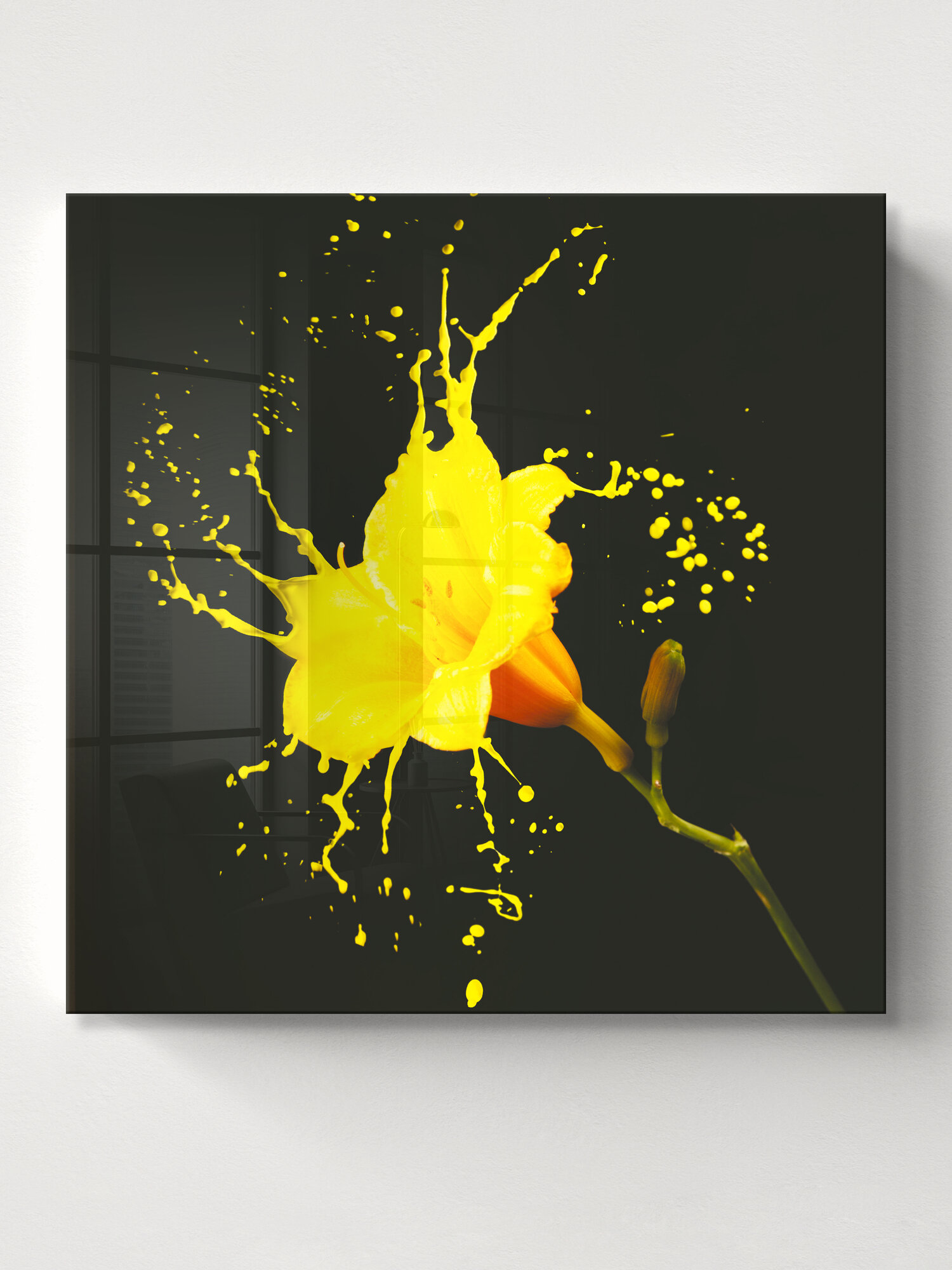 Картина Postermarket "Цветок", стекло, цифровая печать, 40x40 см,