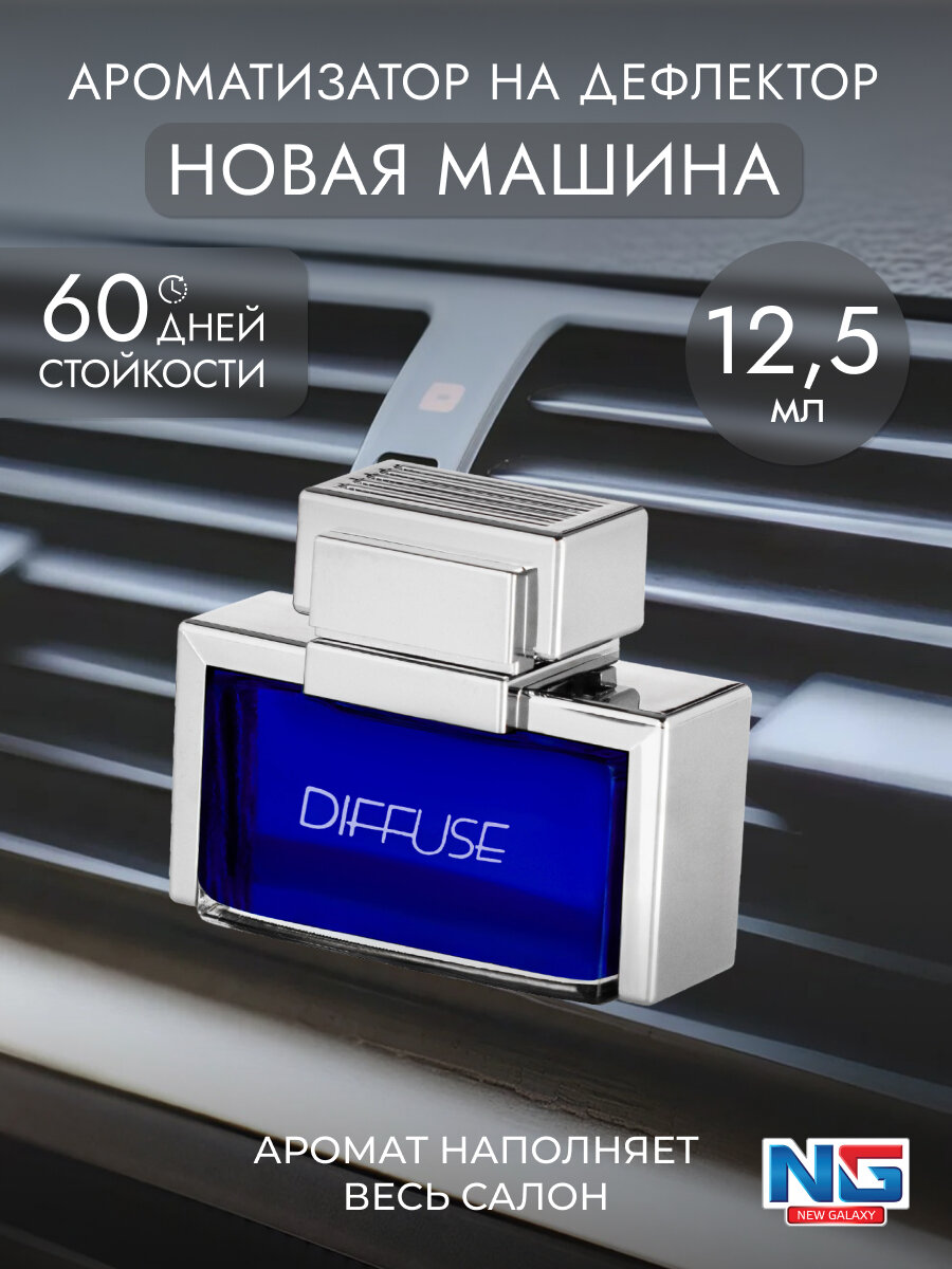 Ароматизатор на дефлектор NEW GALAXY Diffuse 125мл новая машина/ ароматизатор в машину