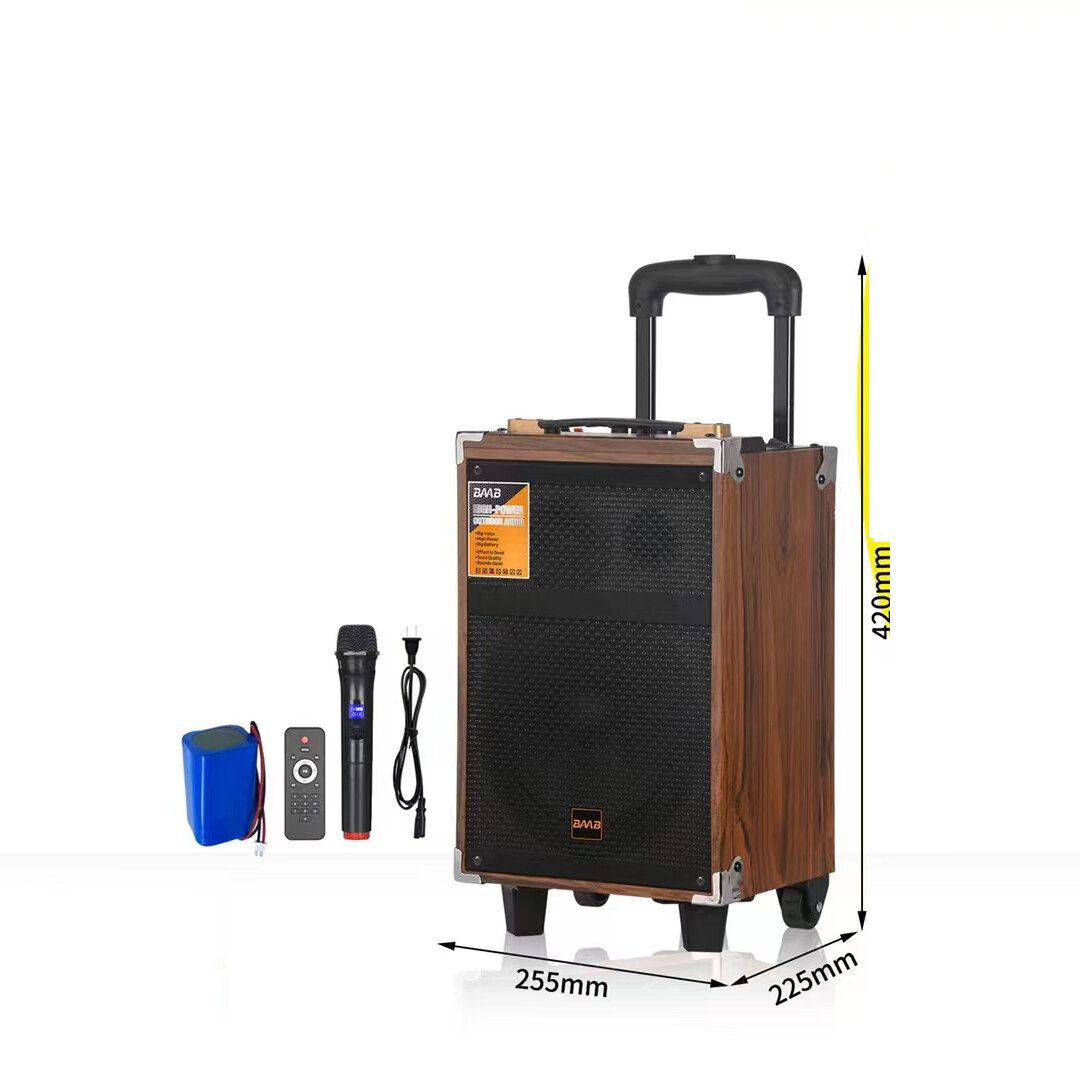 Портативная колонка B-Q12 караоке Bluetooth с микрофоном и пультом, беспроводная