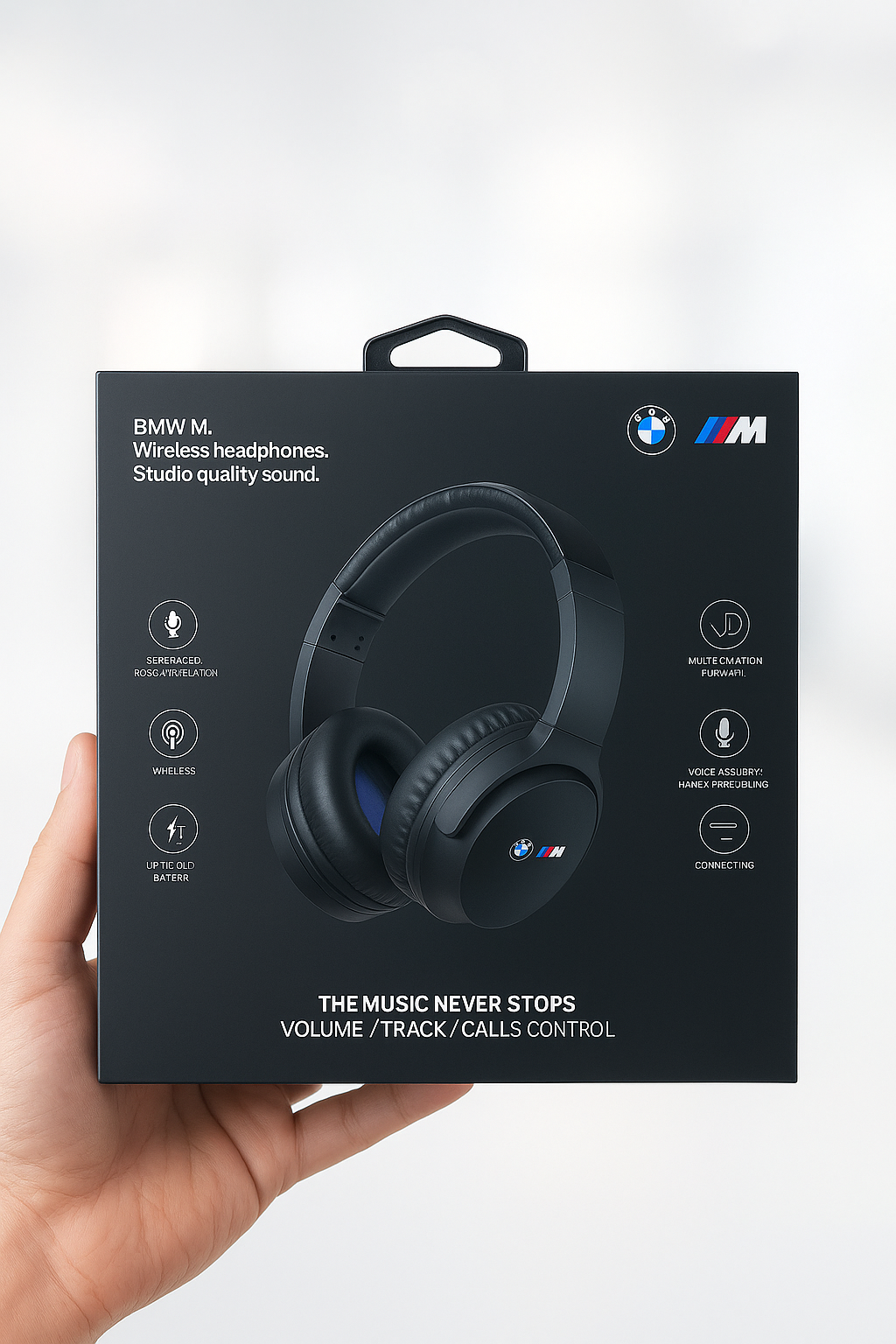 Наушники BMW BMBHMIAV27MBCTK , ENC , Bluetooth 5.3 , время работы до 30 часов , защита IPX4 от брызг и пота , 300 mAh