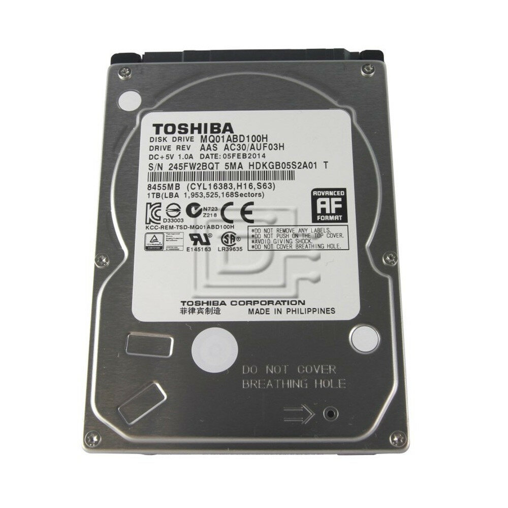 Жесткий диск гибридный Toshiba MQ01ABD100H 1TB (2.5", SATA III, SSHD)