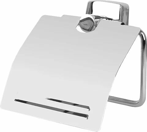 Держатель для туалетной бумаги Fixsen Kvadro FX-61310 настенный закрытый латунный хром