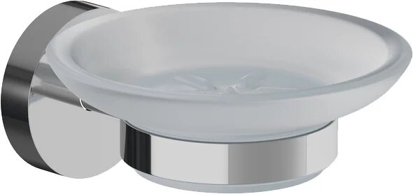 Мыльница IDDIS Sena SENSSG0i42 настенная стеклянная круглая хром